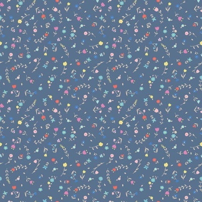 Floral Toss - Blue | Riley Blake Designs