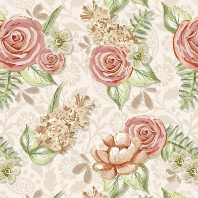 Floral Romantic | Barrados Florais | Fuxicos e Fricotes