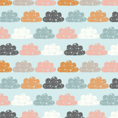 NUVEM :: AZUL | BRILHA ESTRELINHA | FABRICART