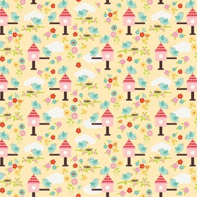 Bloom Birds - Yellow | Riley Blake Designs
