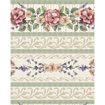 Barrado Floral Chic | Fuxicos e Fricotes