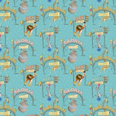 Fat Quarter | Madagáscar - Circus | Azul