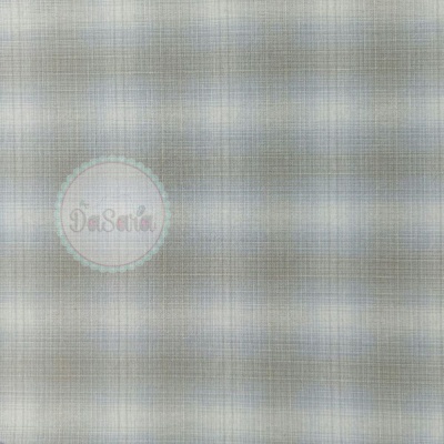 Tramado Japonês | Quadriculado Texturado | Cinza e Azul Esbatido