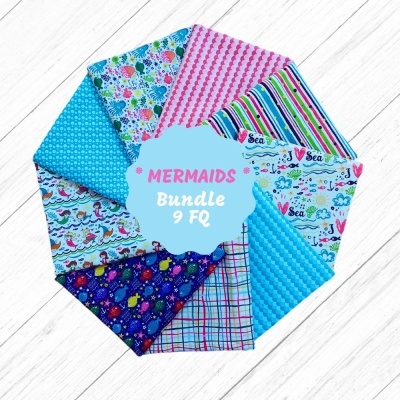 Bundle "Mermaids" - 9 FQ | Fabricart