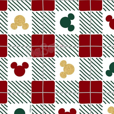 Mickey Heads - Check Plaid