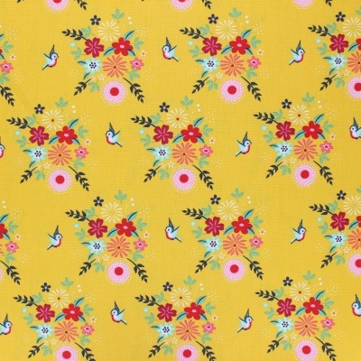 Birdy Flowers - Yellow | Fiona Hewitt