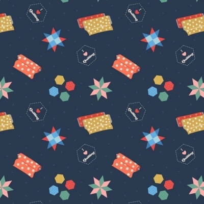 QUILTING | DARK BLUE :: SMALL THINGS ... CRAFTS | LEWIS and IRENE