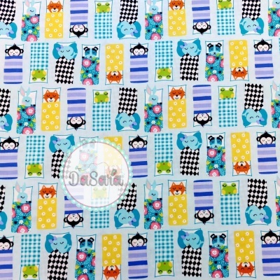 Happy Campers - Blue | Michael Miller Fabrics