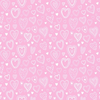 Multi Corações Rosa Bebé | Basics Baby | Fabricart