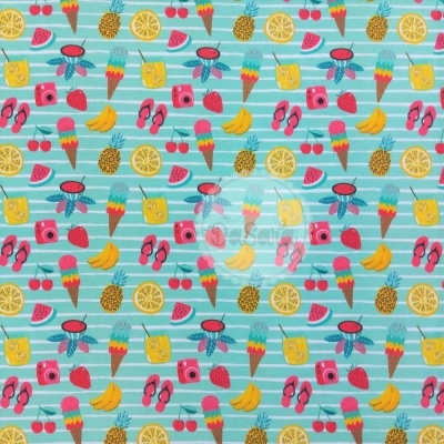 Fat Quarter - Fruity Summer | It´s Summer Time | Wish Fabrics
