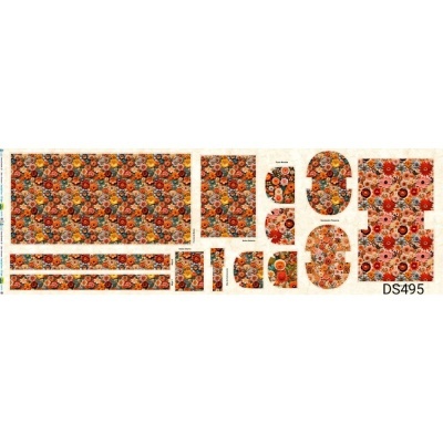 Painel Bolsa e Necessaires DS495 -  3D Floral | Denise Sá