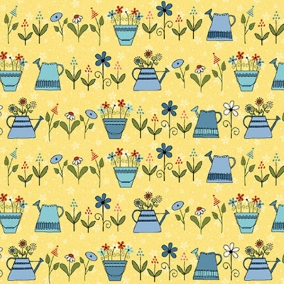 Backyard Happenings | Watering Can - Yellow | Henry Glass