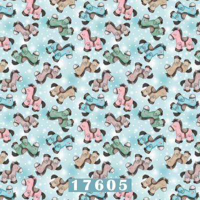 Cavalinhos - Azul | Fabricart