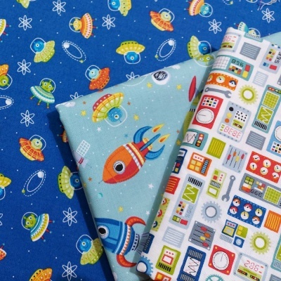 Outer Space | Scatter - Blue | Makower UK