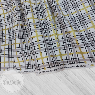 Plaid White Metallic | Riley Blake Designs