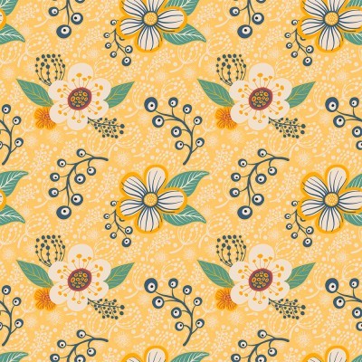 FLORAL :: AMARELO | CONTEMPORÂNEA | FABRICART