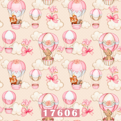 Balão com Bichinhos - Rosa | Fabricart