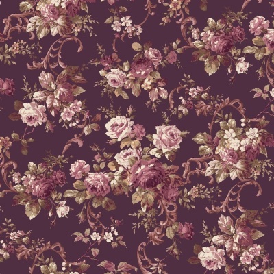 Ruru Bouquet | 2460-12C - Plum | Quilt Gate