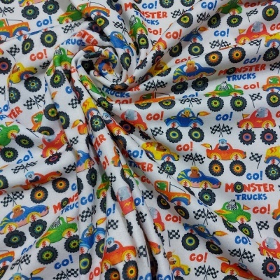 Flanela Estampada | Go! Monsters Trucks