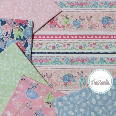 Fancy Cats | Paw Print - Green | Studio E Fabrics