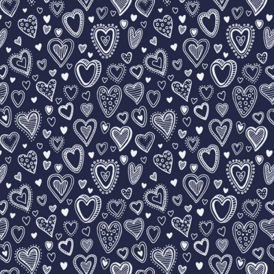 Multi Corações | Marinho | Basics & Colors | Fabricart