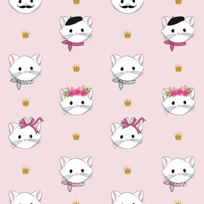 Chloe & Friends | Pink Meow Main | Riley Blake Designs