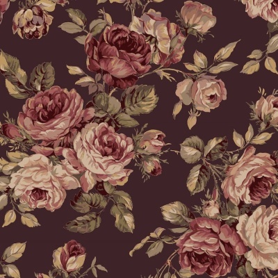 Ruru Bouquet | 2460-11D - Brown | Quilt Gate