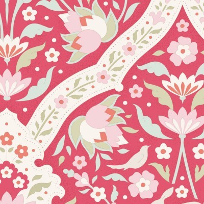 Bon Voyage! | Hare Tile - Red | Tilda