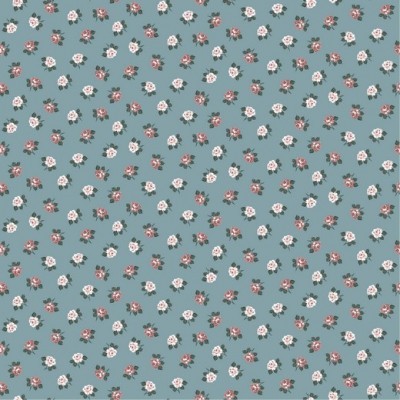 ROMANTIC FLOWERS  | AQUA | POPPY