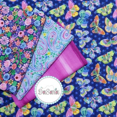 Butterfly Ditsy | Navy :: Wonderland | Blank Quilting