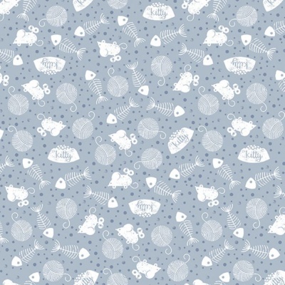 Fancy Cats | Cat Toys - Blue | Studio E Fabrics