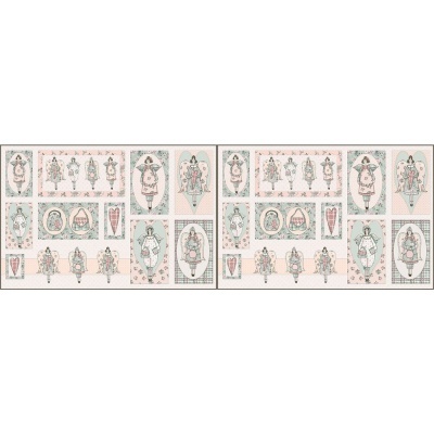 Painel Bonecas Retrô | Fuxicos e Fricotes