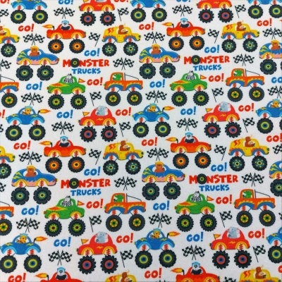 Flanela Estampada | Go! Monsters Trucks