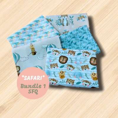 Bundle 1 "SAFARI" - 5 FQ | Fuxicos e Fricotes