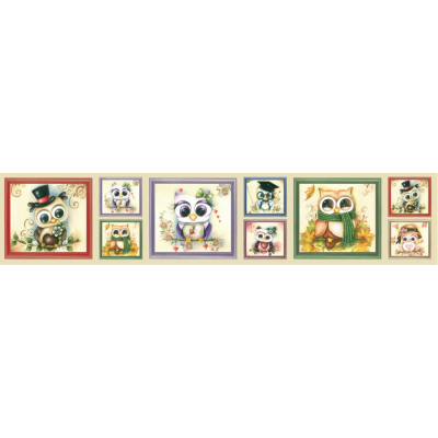 Painel Aplicações Corujinhas - 2 | Estilotex