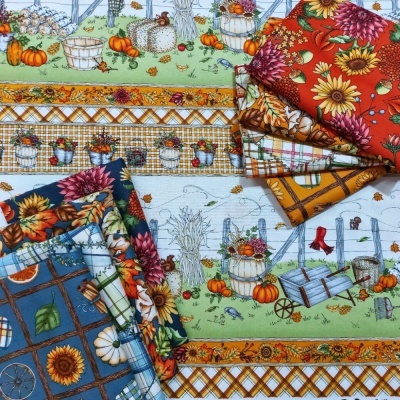 Sweater Weather | Crazy Quilt - Orange | Maywood Studio