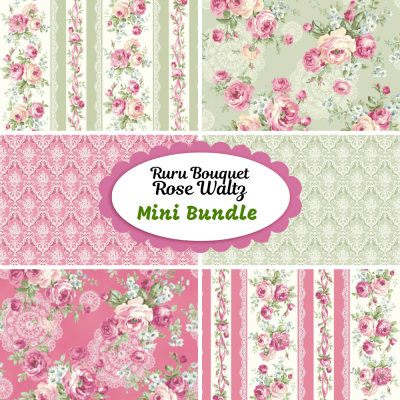 Mini Bundle | Ruru Bouquet - Rose Waltz | Quilt Gate