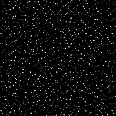 Fat Quarter - Starry Night - Black | Roamin' Holiday | Studio e Fabrics