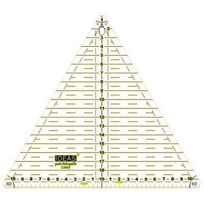 Régua Patchwork Triângulo 20cm 60º | Ideas