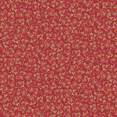 SCROLL FLORAL | RED :: AVIGNON | BLANK QUILTING