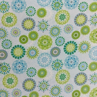 Flanela Estampada | Winter Warmth - Doilies Teal | Wilmington Prints