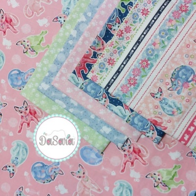 Fancy Cats | Tossed Cats | Studio E Fabrics