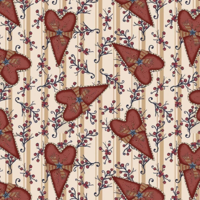 Corações Country - Teddy Bear | Fuxicos e Fricotes