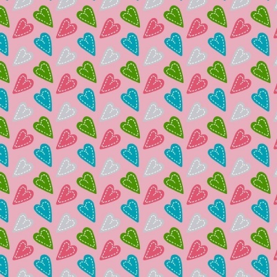 Anjos Patch :: Coração Patch Rosa | Fabricart