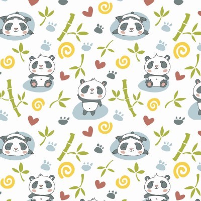 PANDA COM BAMBU | PANDINHAS | FABRICART