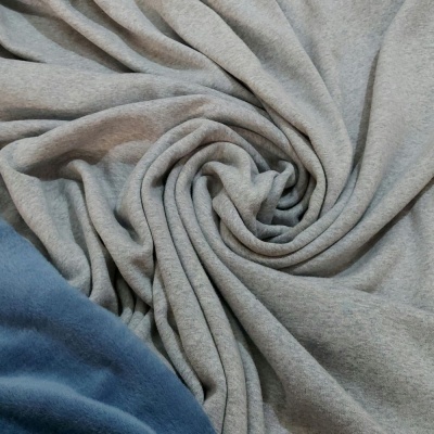 Malha Jersey Cardada | Cinza / Azul