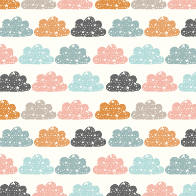 NUVEM :: CREME | BRILHA ESTRELINHA | FABRICART