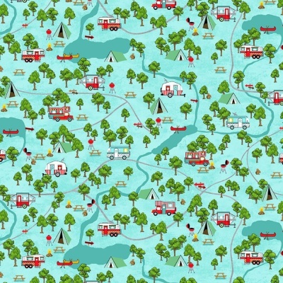 Campsite Map | Roamin' Holiday | Studio e Fabrics