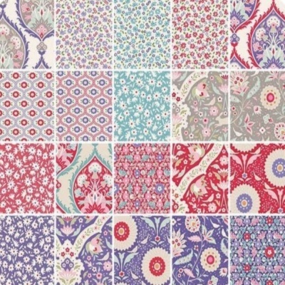 Bon Voyage! | Hare Tile - Blue | Tilda Bon Voyage! | Hare Tile - Blue | Tilda