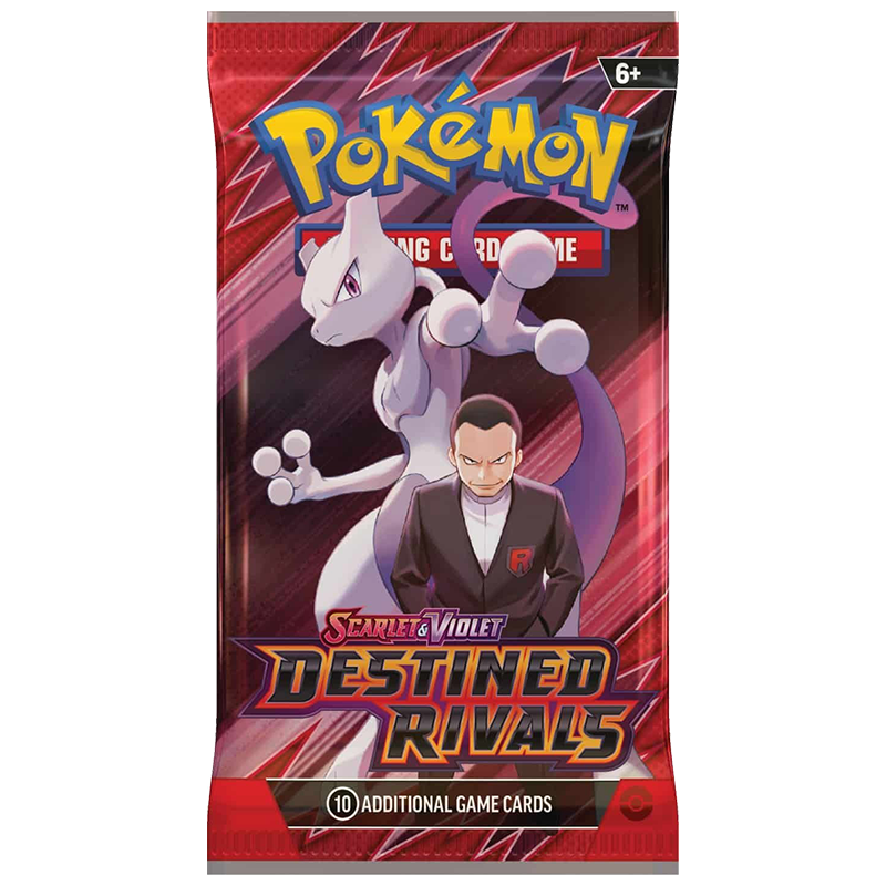 Pacote de cartas Pokémon Scarlet & Violet Destined Rivals com Mewtwo